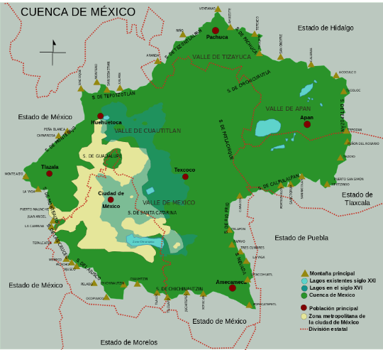 Cuenca del Valle de México. (Información pública)