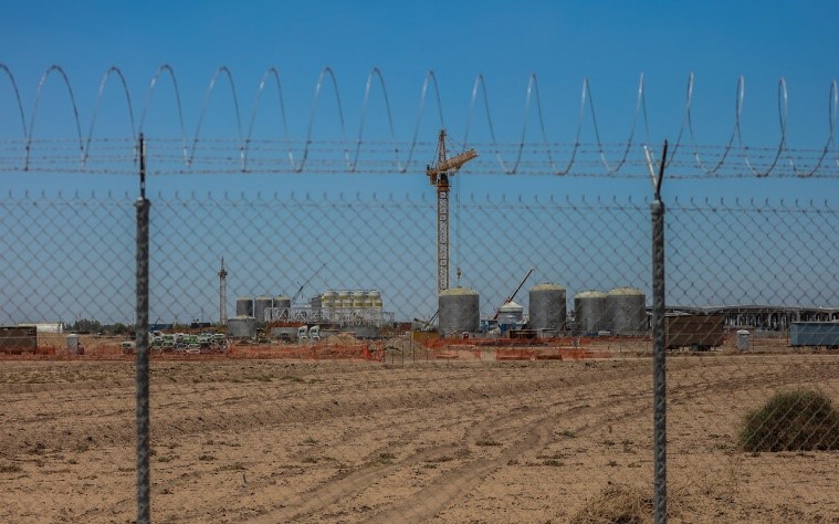 Construcción de la planta Constellation Brands. Fuente: PIEDEPAGINA, Foto Daliri Oropeza